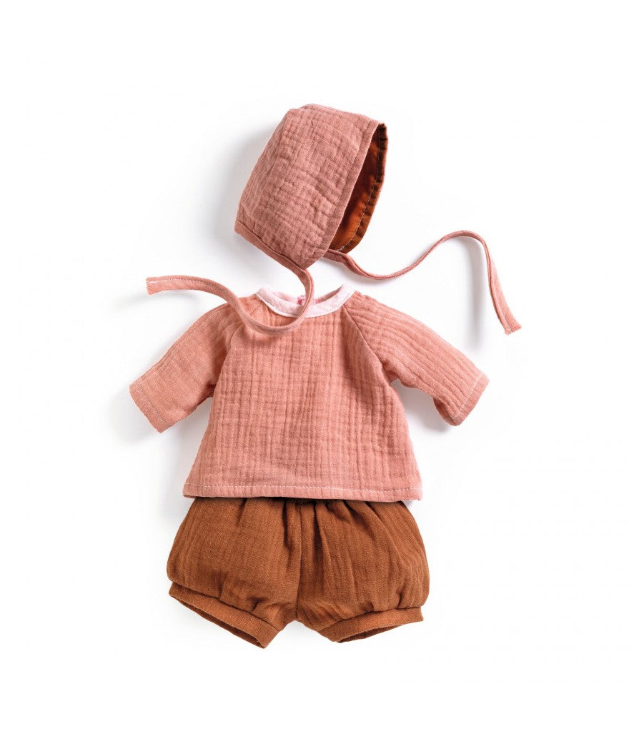 Djeco Pomea poppenkleding peach +18 mnd