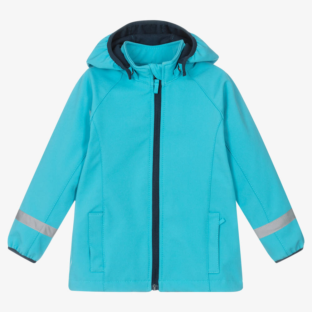 Playshoes jack softshell aqua blauw