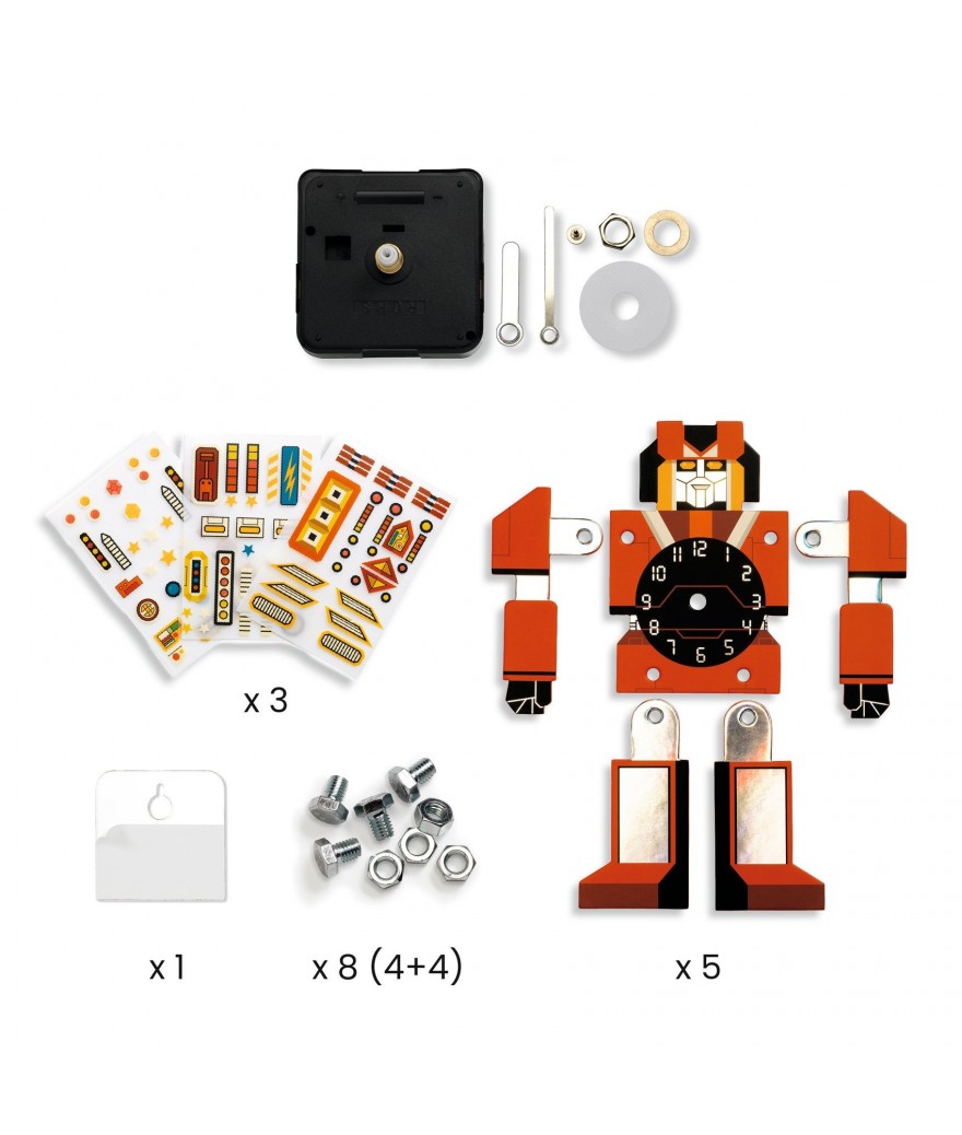 Djeco klok DIY robot 6+