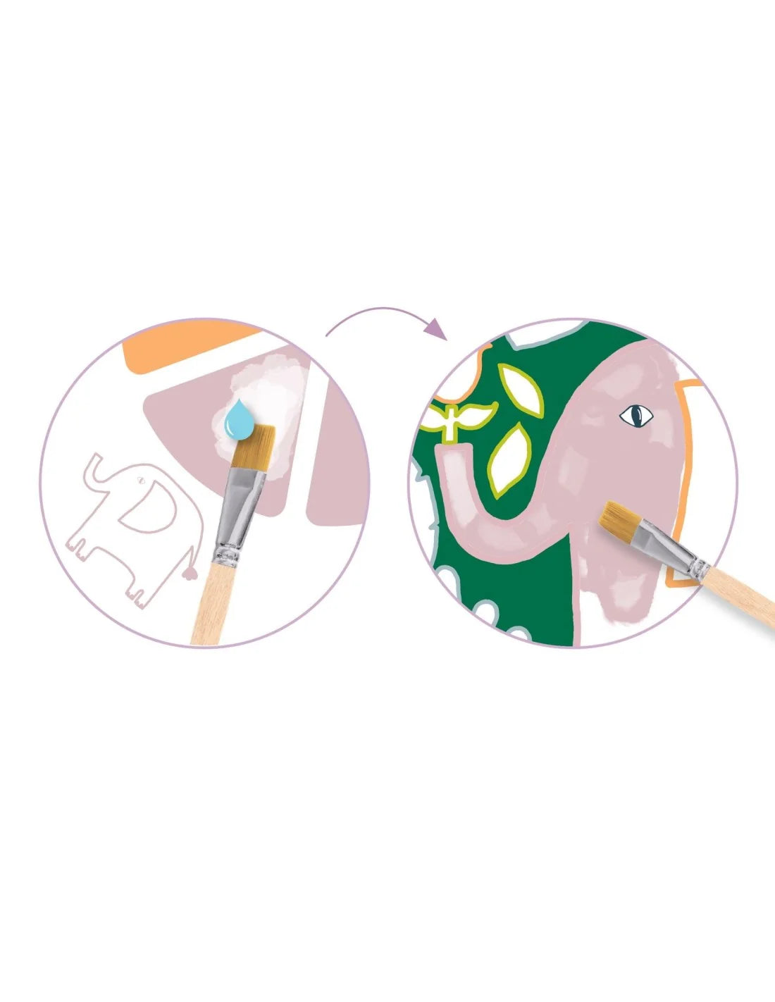 Djeco schilderen wilde dieren 3+