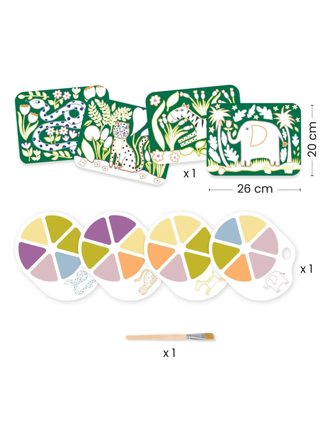 Djeco schilderen wilde dieren 3+