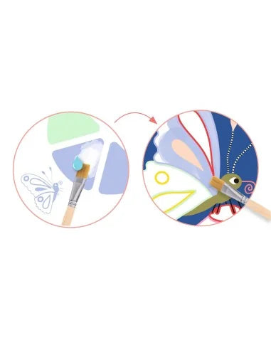 Djeco schilderen met palet kleine beestjes 3+