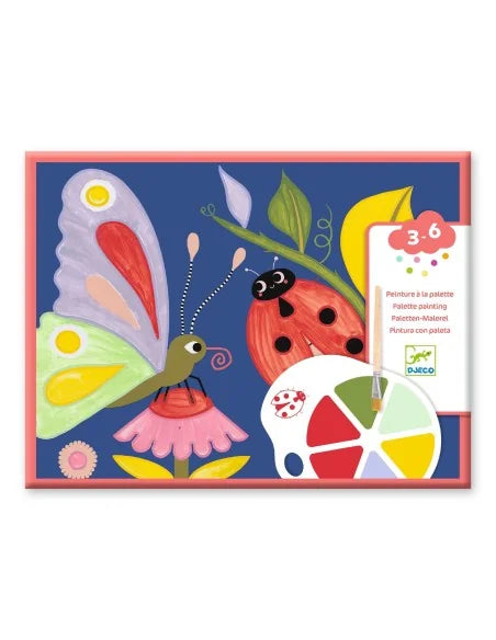 Djeco schilderen met palet kleine beestjes 3+