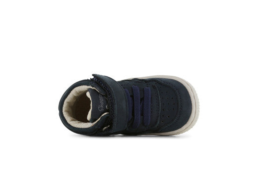 Shoesme basketsneaker dark blue suede