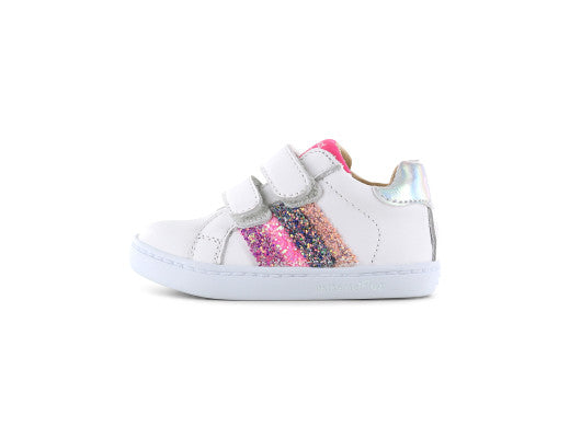 Shoesme schoentje wit-roze glitter maat 22 laatste paar