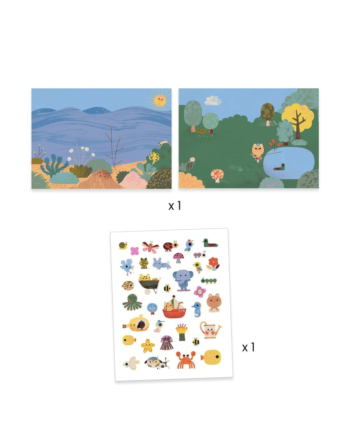 Djeco stickers summertime 3+