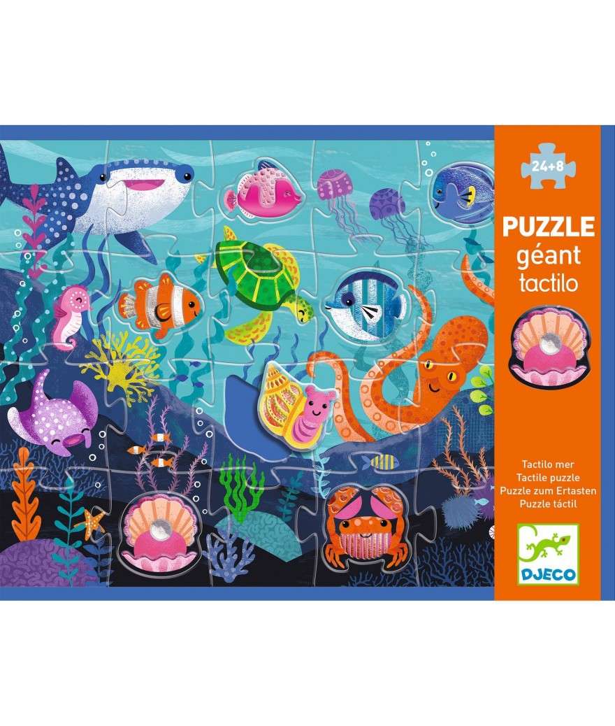 Djeco tactilo giga puzzel onder de zee 3+