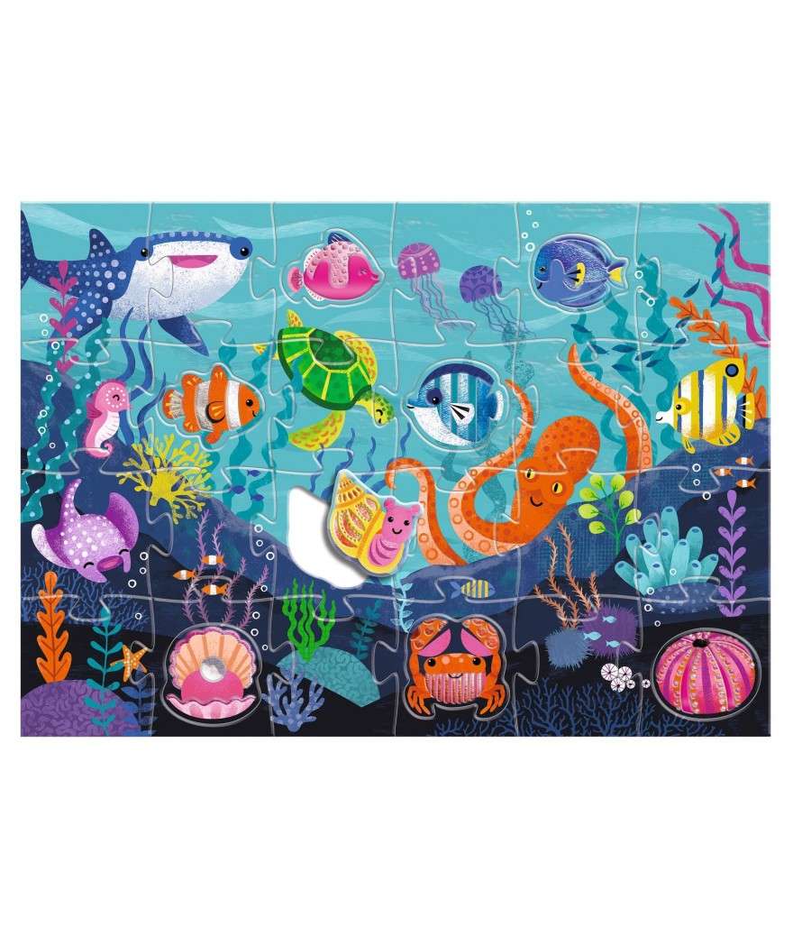 Djeco tactilo giga puzzel onder de zee 3+