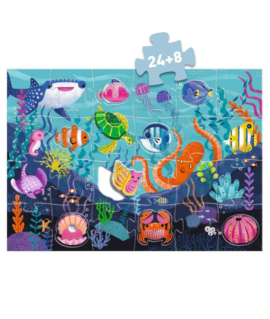 Djeco tactilo giga puzzel onder de zee 3+
