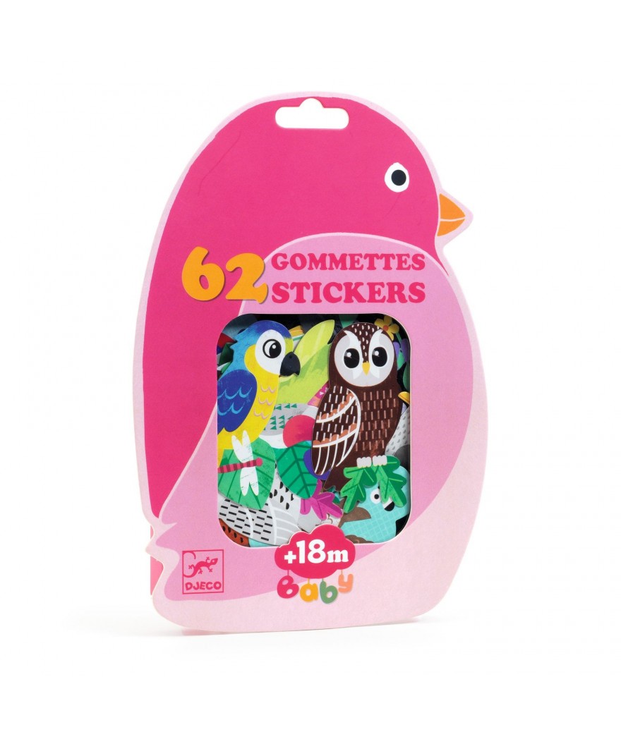 Djeco stickers vogels +18m