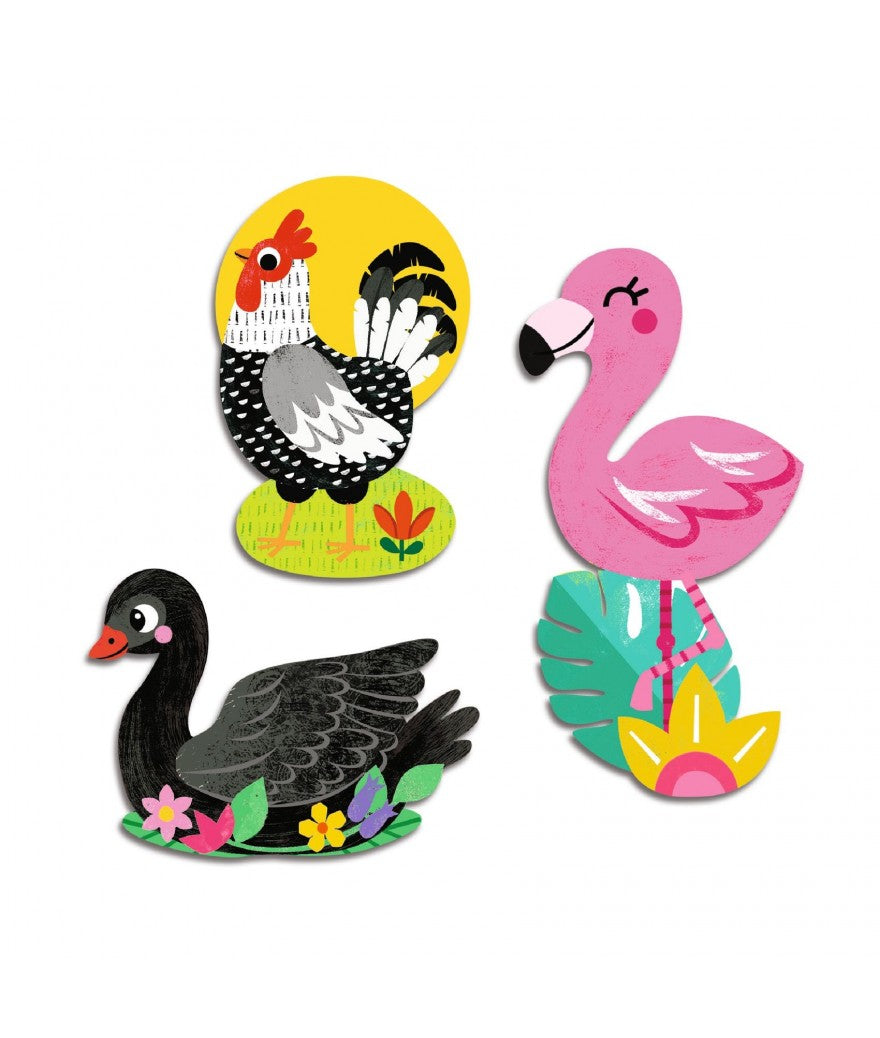 Djeco stickers vogels +18m