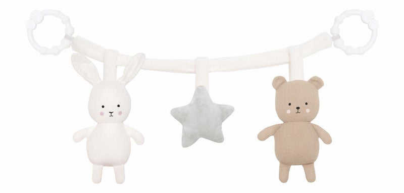 Jabadabado wagenspanner teddy en bunny 0+