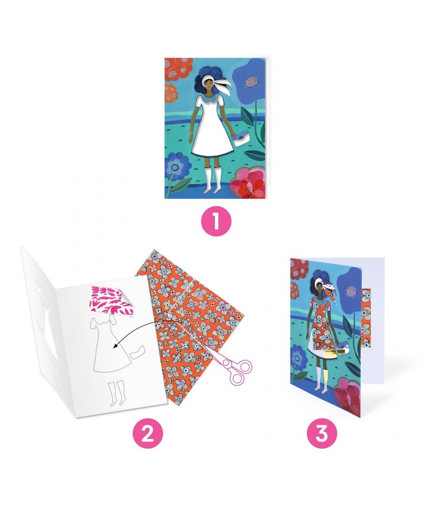 Djeco patronencollages WAX-trend 6+