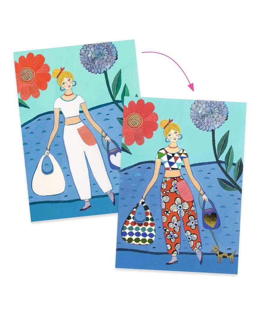 Djeco patronencollages WAX-trend 6+