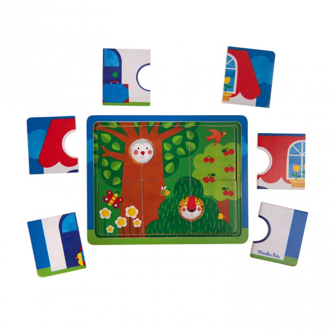 Moulin Roty puzzeltrio les popipop +12m