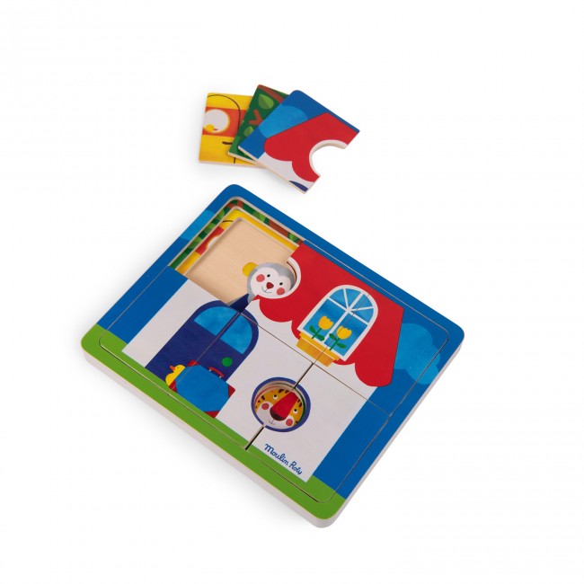 Moulin Roty puzzeltrio les popipop +12m