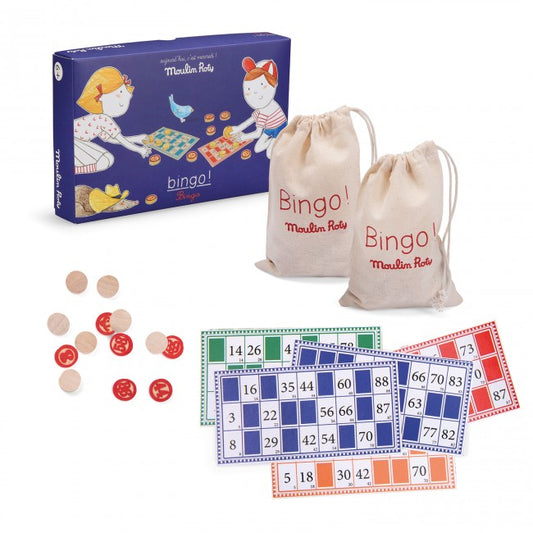 Moulin Roty spel bingo hout Aujourd'hui c'est mercredi 6+