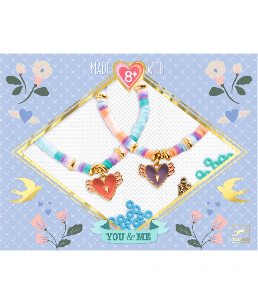 Djeco you & me sierraden Heart heishi 8+