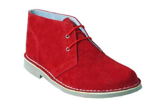 safari boot rood suede