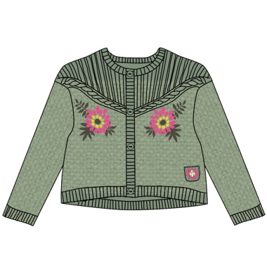 tuctuc vestje girls knitted wildness 116