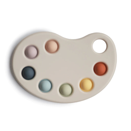 Mushie press toy paint palette multi +10