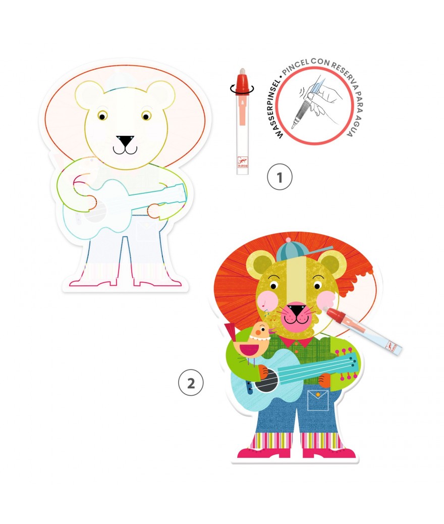 Djeco kleuren met water roze 18+