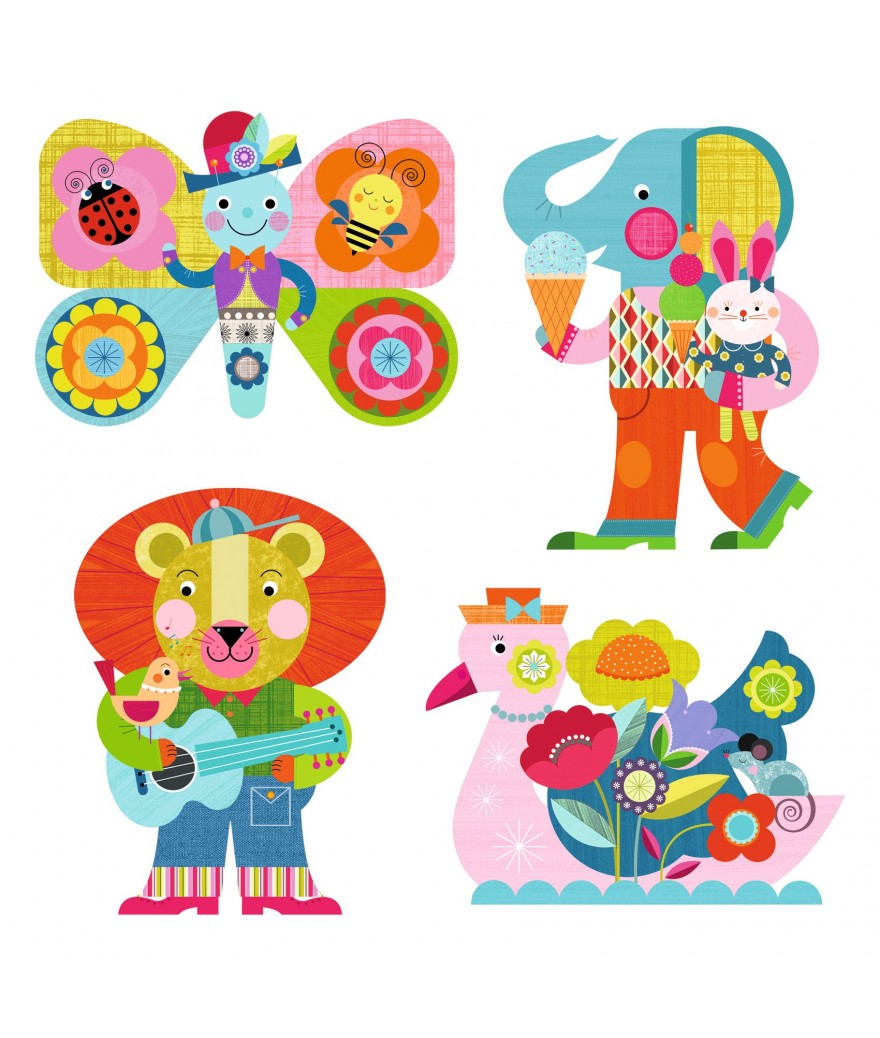 Djeco kleuren met water roze 18+