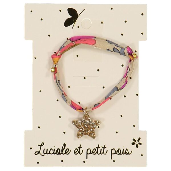 lucioleetpetitpois liberty Bracelet  betsy fluo tea