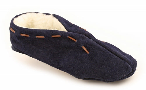 spaanse sloffen blauw suede