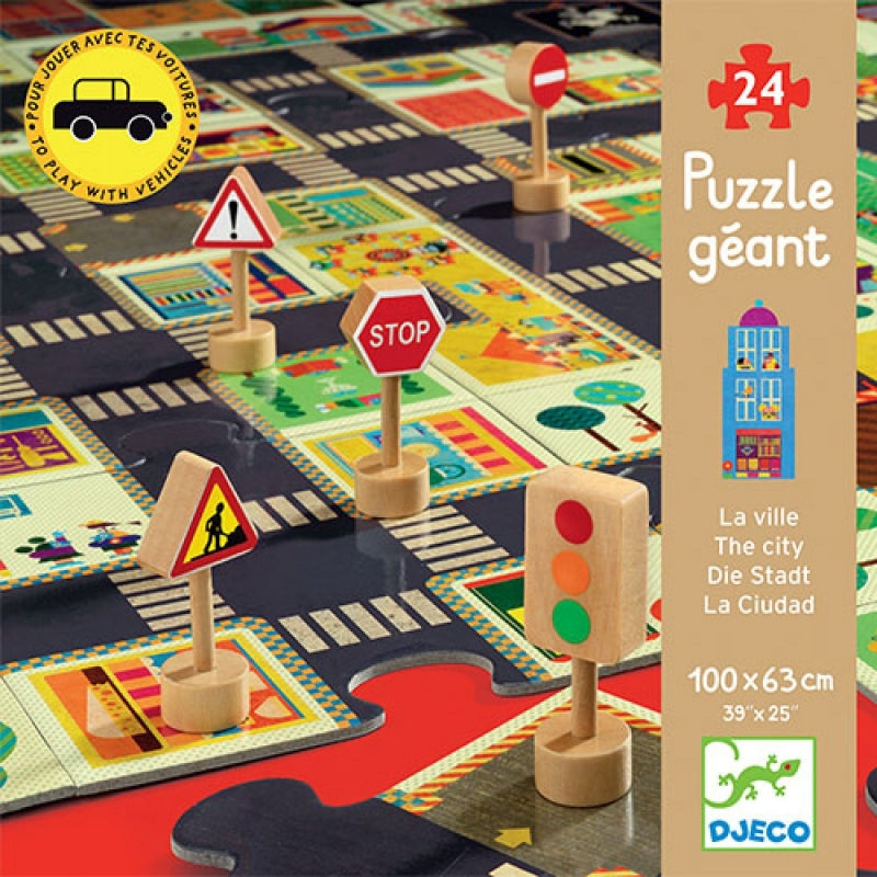 djeco puzzel pop to play la ville 3+