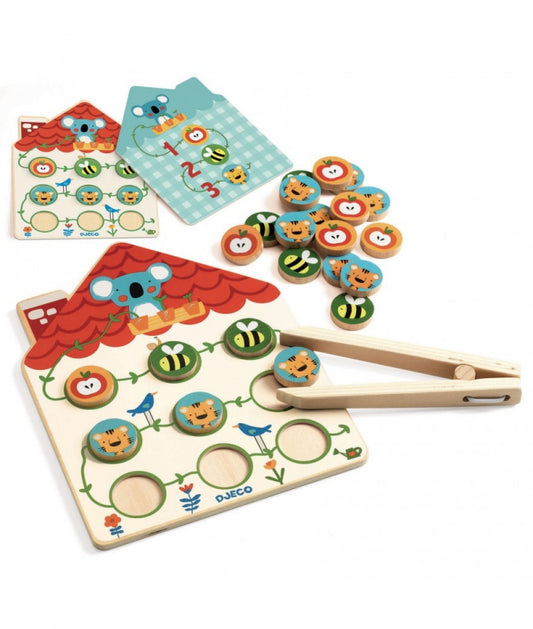 djeco spel rekenen en behendigheid pinstou 3+