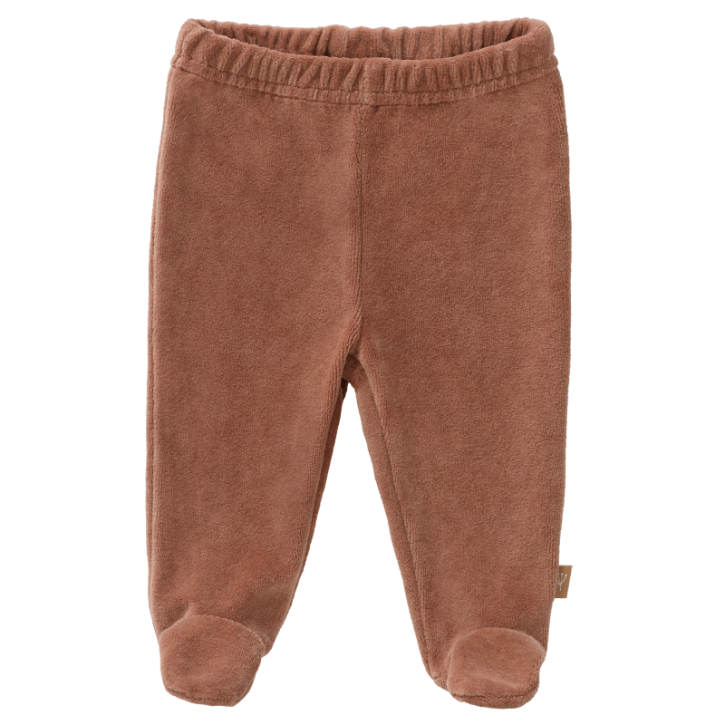 Fresk Trousers velours with feet Tawny brown