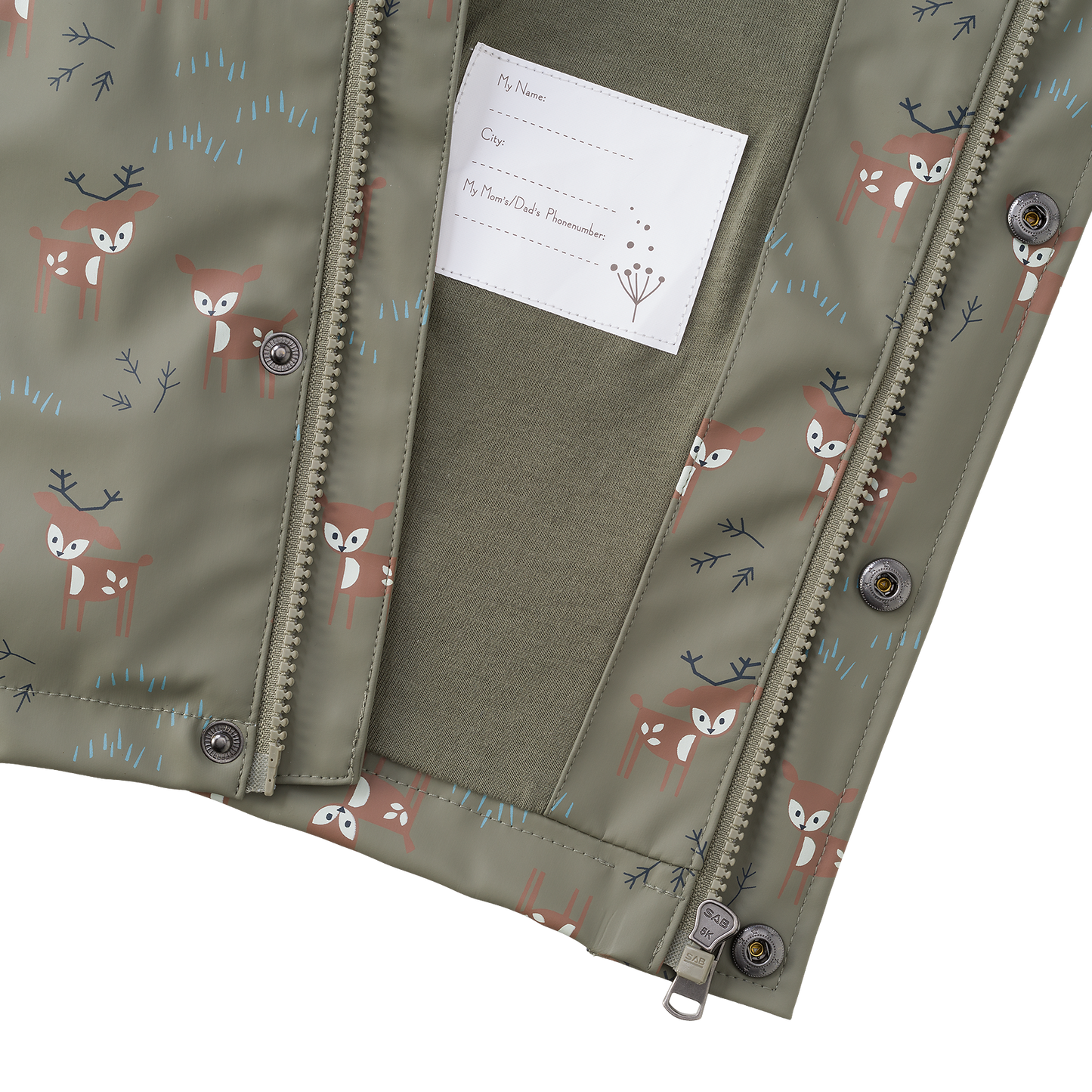 fresk regenjas deer olive 116