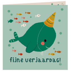 Bora kaart & env. Fijne verjaardag