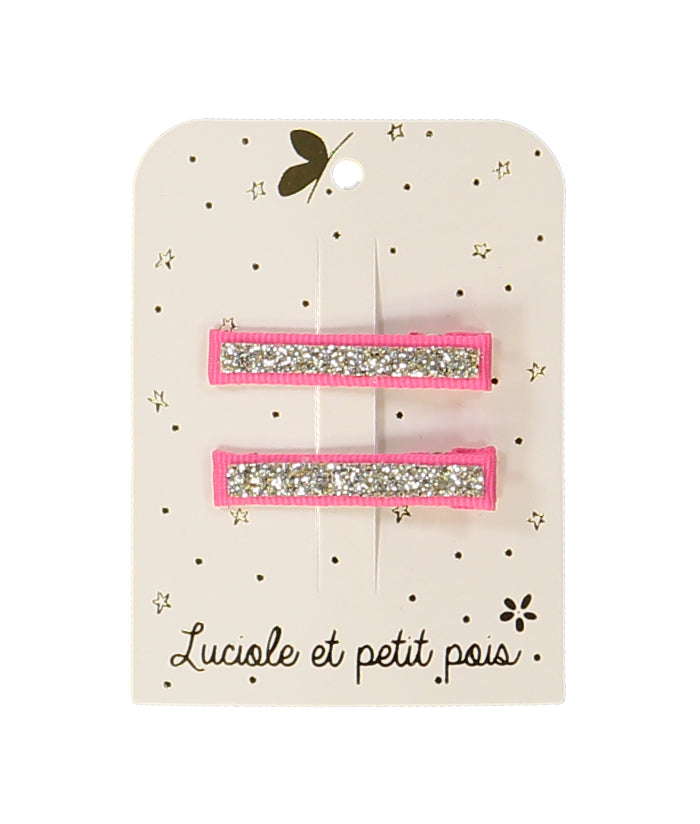 lucioleetpetitpois glitter haarclips - goud (set)