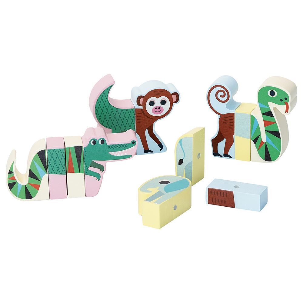 Vilac spel Magnetic jungle animals set