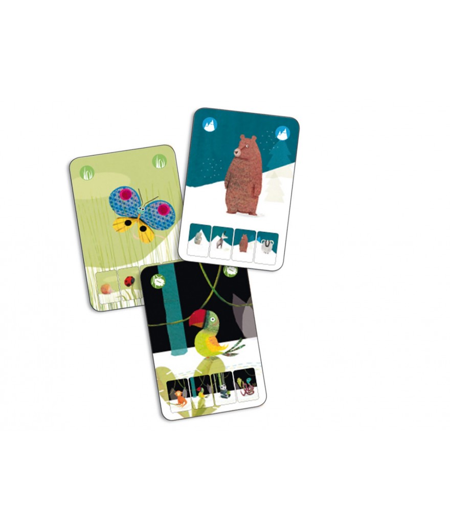 Djeco kaartspel kwartet mini nature 4+