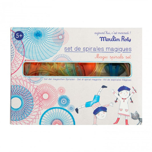 Moulin Roty tekenset magic spirals Aujourd'hui c'est mercredi 5+