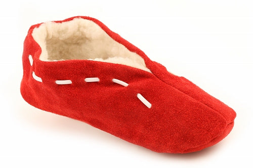 spaanse sloffen rood suede