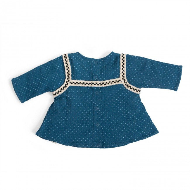 moulinroty blouse carla jacquard bleu sous mon baobab